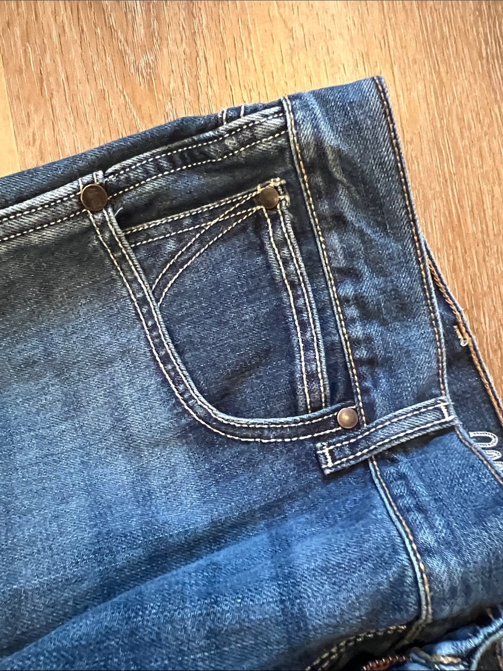 Wrangler Retro Relaxed Boot Men’s 36x36 Blue Jeans - Picture 11 of 11